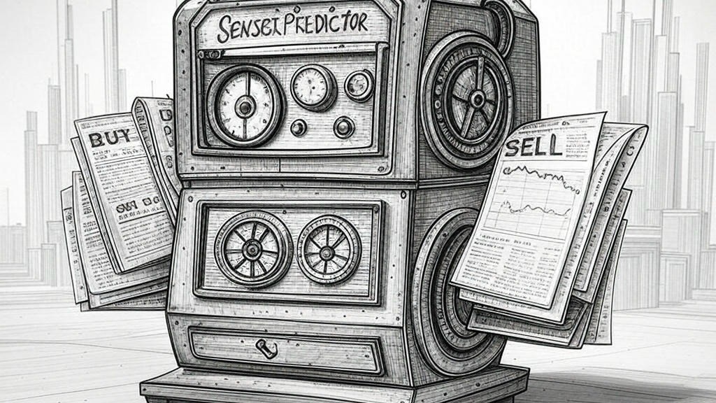 Stock market prediction illustration